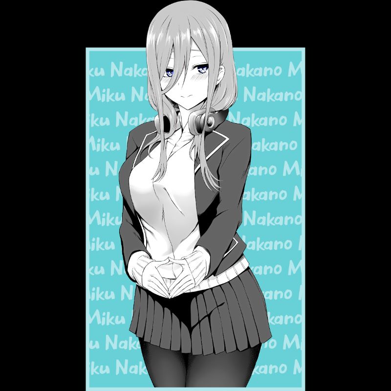 Camiseta de Miku Nakano de Gotoubun no Hanayome