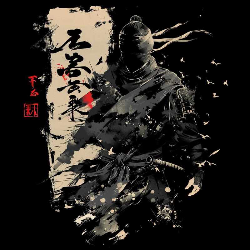 Camiseta Ghost Samurai