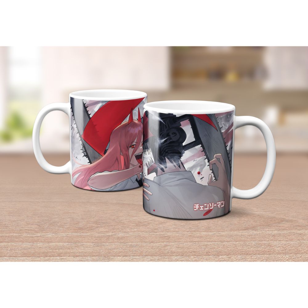 Taza Power y Denji Chainsaw Man