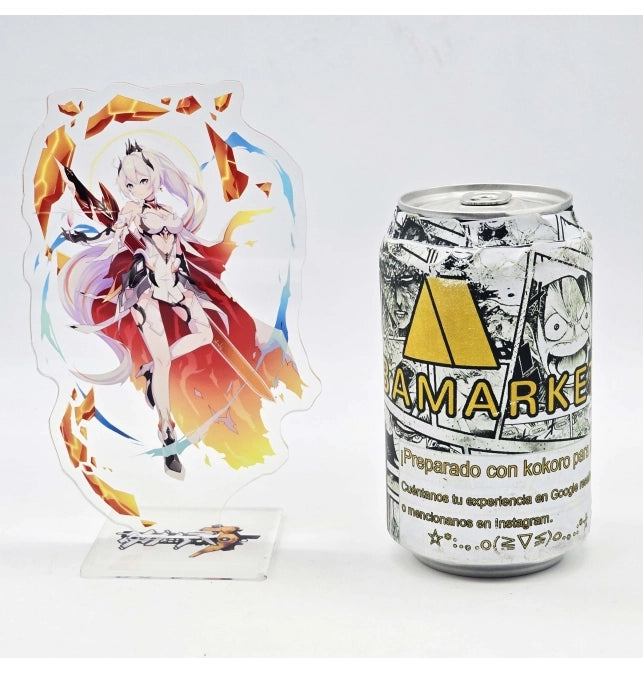 Figura Acrílica Kiana Kaslana Herrscher of Flamescion de Honaki Impact 3rd (Foil)
