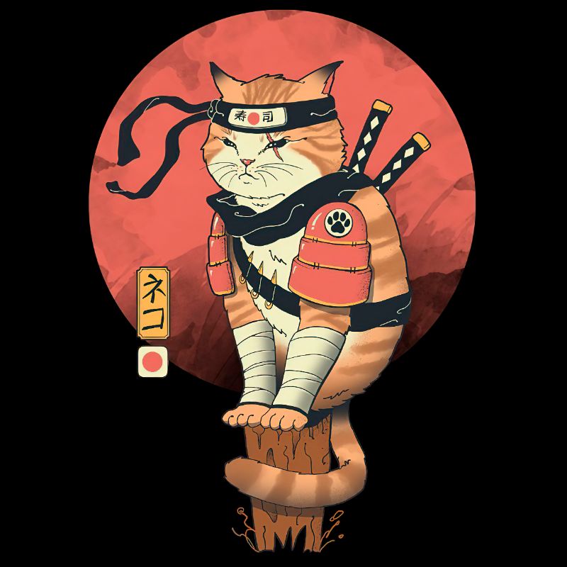 Camiseta Gato Ninja
