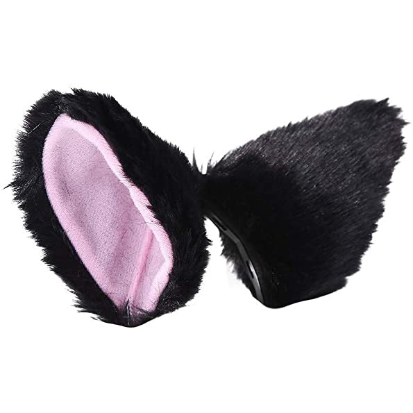 Pinza Pelo Oreja Gato Negro Neko