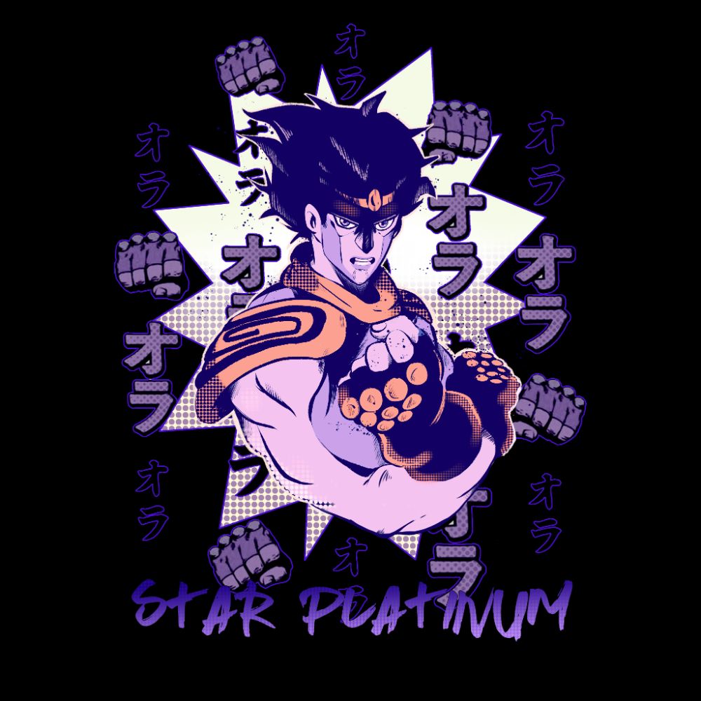 Camiseta Star Platinun de Jojo´s doble