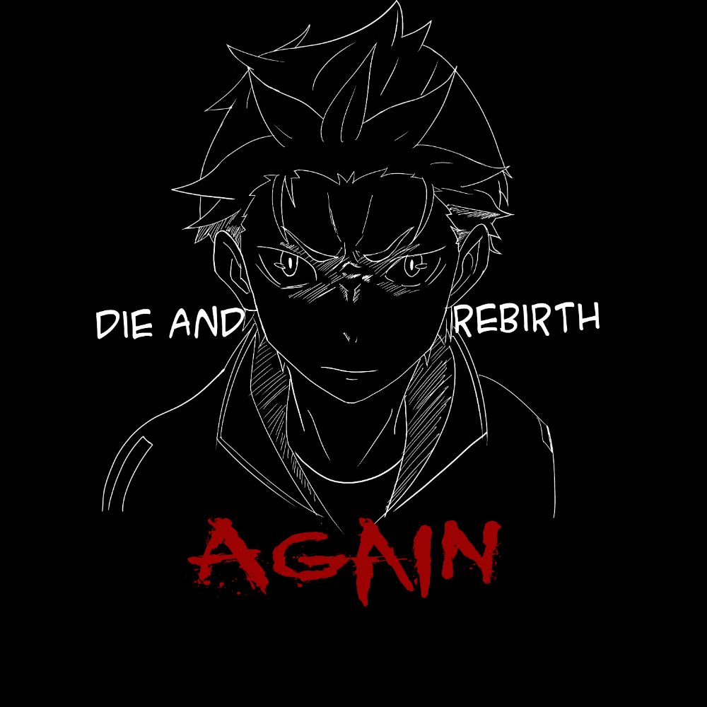Camiseta Dead and Rebirth Again de Re:Zero (Art by Us)