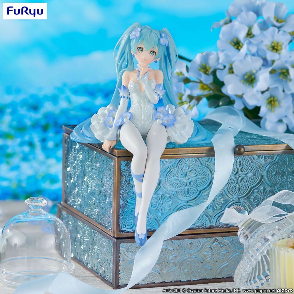 Figura Hatsune Miku Estatua PVC Noodle Stopper Miku Flower Fairy Nemophila - Furyu
