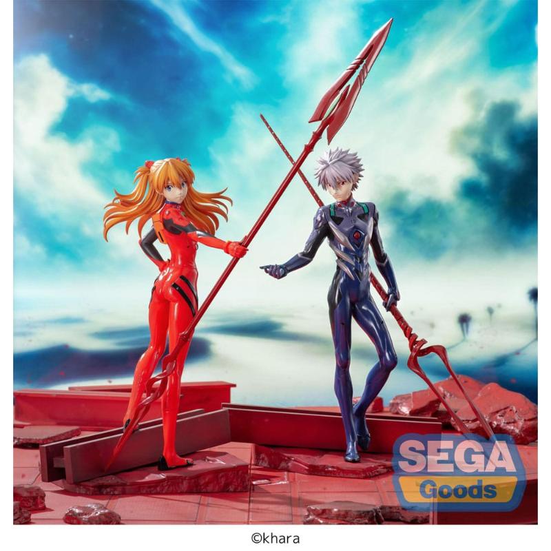 Figura Evangelion: 3.0+1.0 Thrice Upon a Time Estatua Luminasta PVC Asuka Shikinami Langley x Spear of Longinus 20 cm Sega
