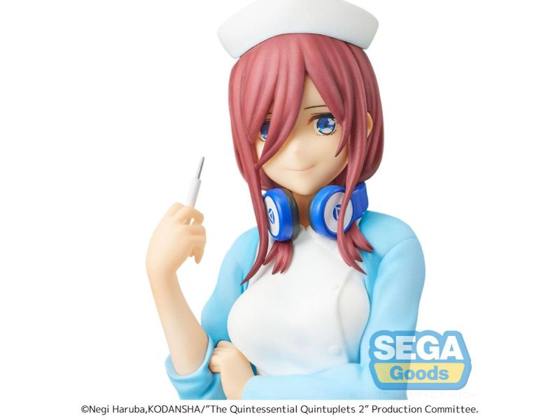 Figura de Miku Nakano The Quintessential Quintuplets 2 Estatua PVC SPM Nurse Ver. - Sega