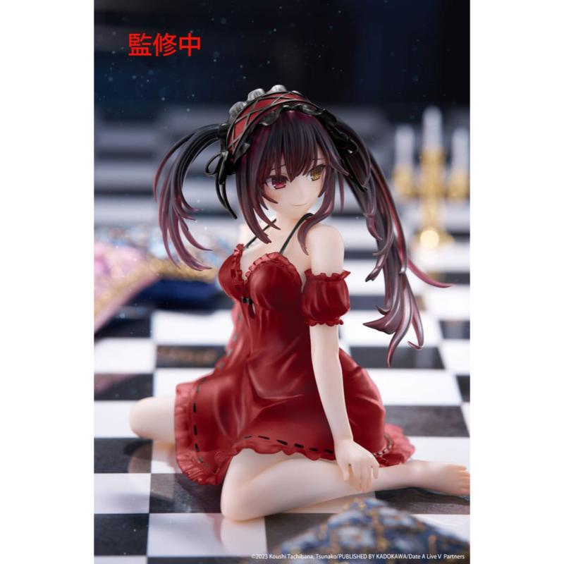 Figura Date A Live V Estatua PVC Desktop Cute Figure Kurumi Tokisaki Nightwear Ver. Renewal 13 cm Taito