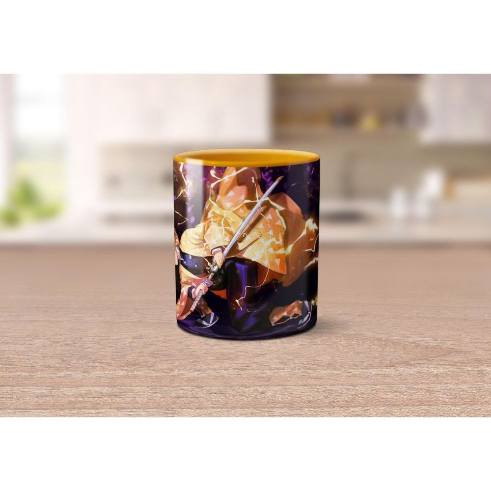 Caneca Agatsuma Zenitsu Kimetsu no Yaiba ver.1