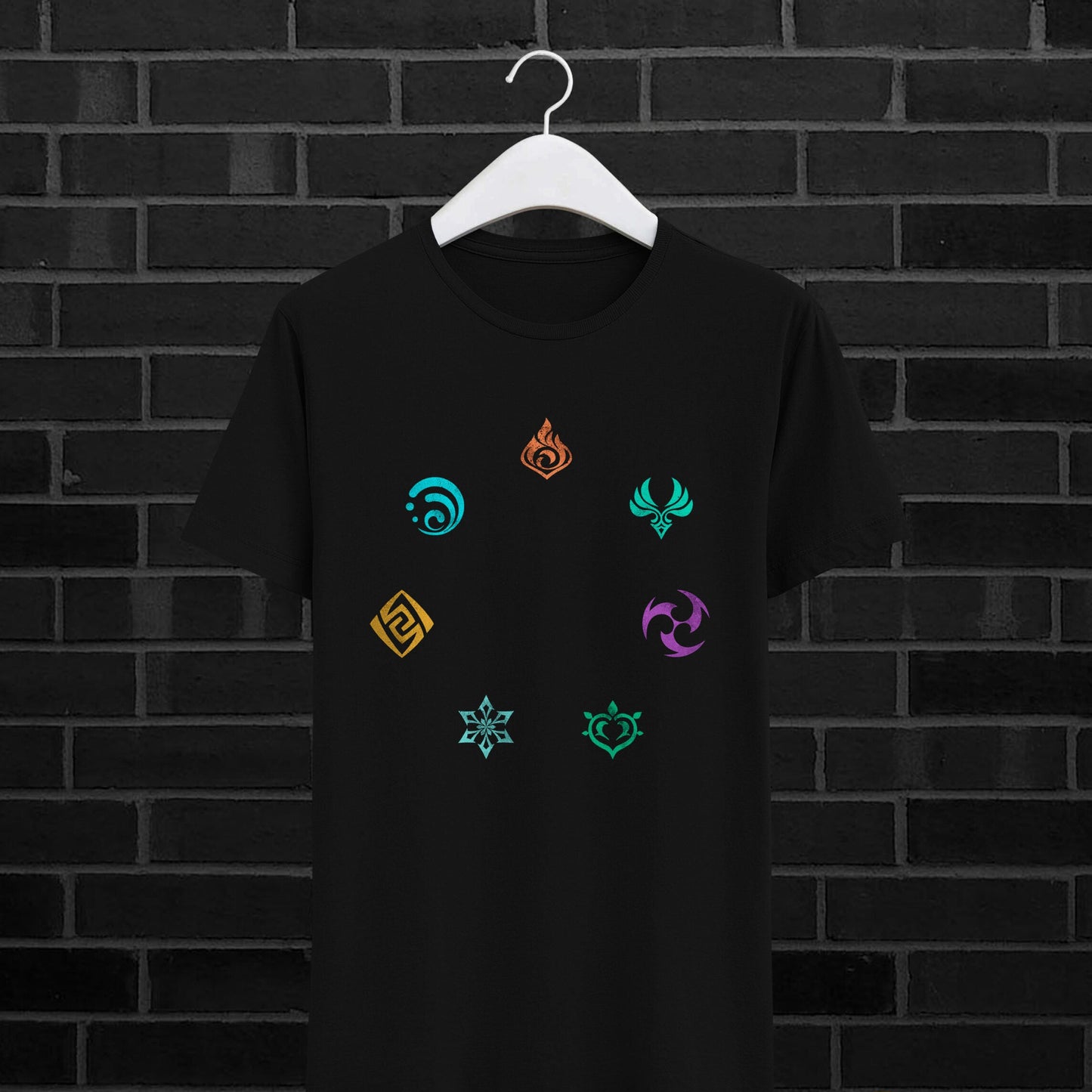 Camiseta Elementos de Genshin Impact