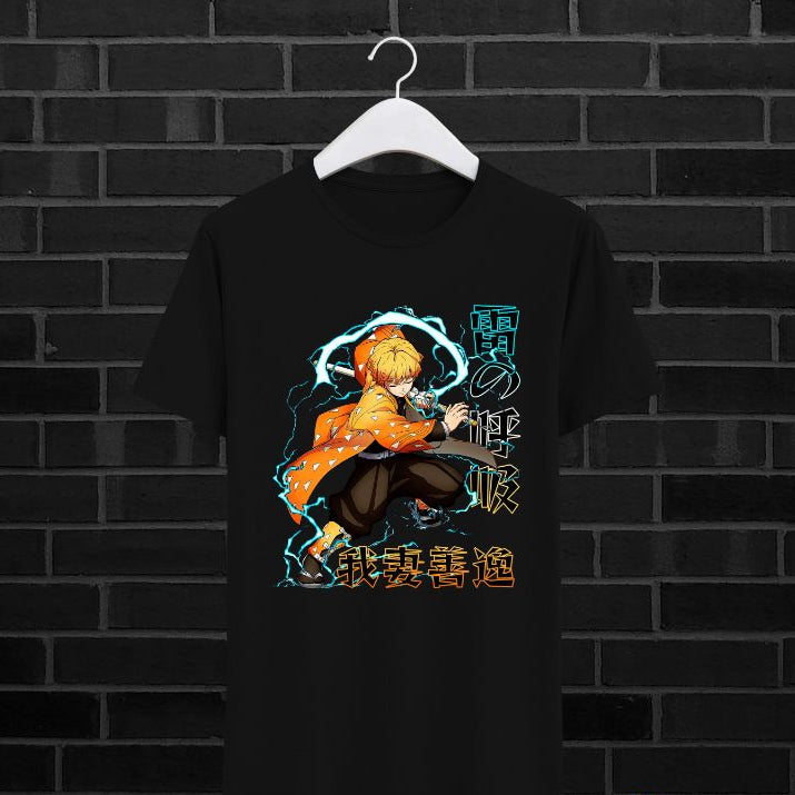 T-shirt Zenitsu Agatsuma de Kimetsu no Yaiba