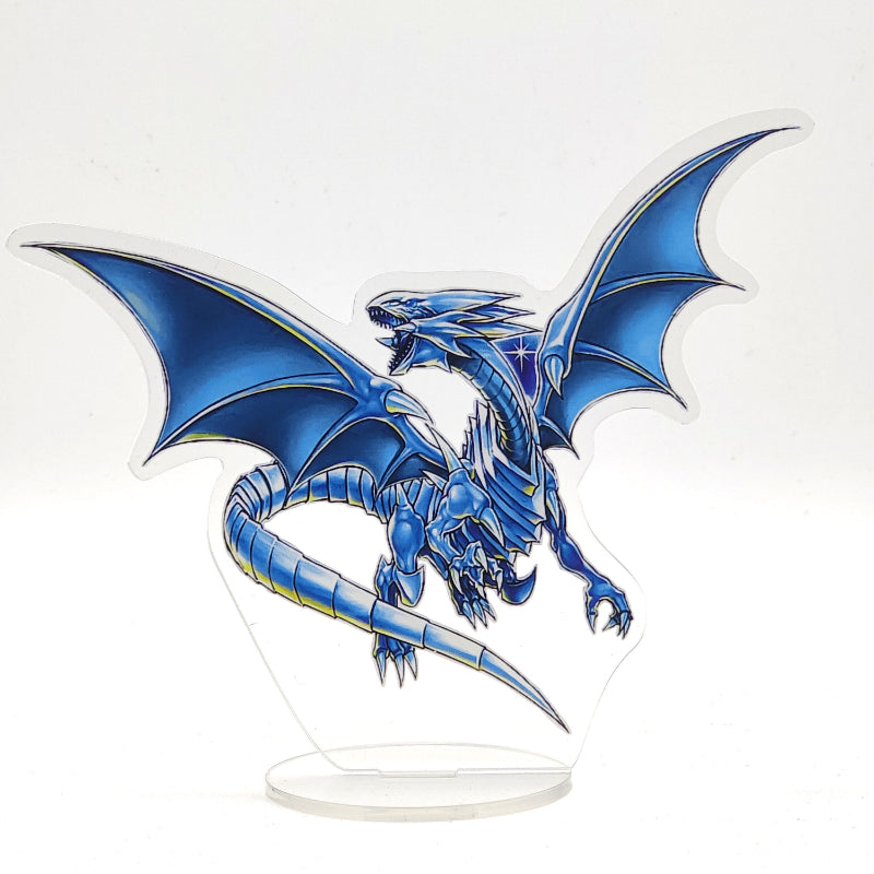 Figura Acrílica de Dragon blanco de ojos azules de Yu Gi Oh