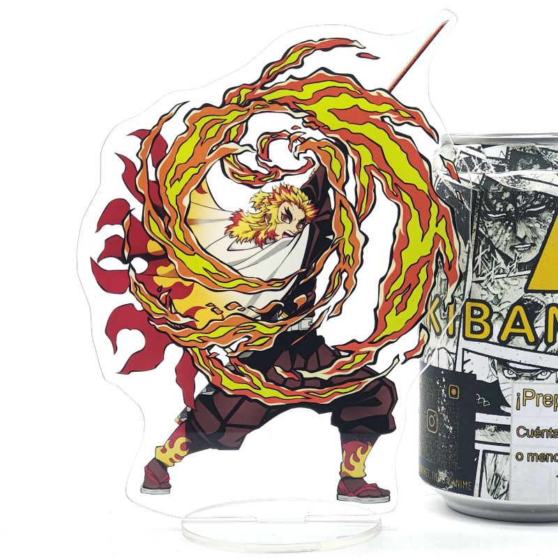 Figura Acrílica de Kyojuro Rengoku de Kimetsu no Yaiba