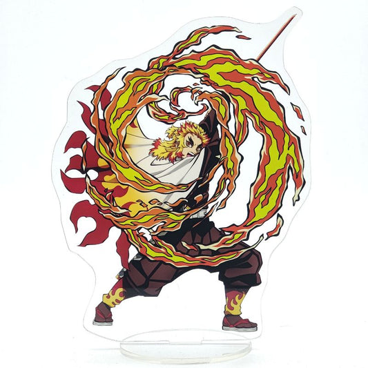 Figura Acrílica de Kyojuro Rengoku de Kimetsu no Yaiba