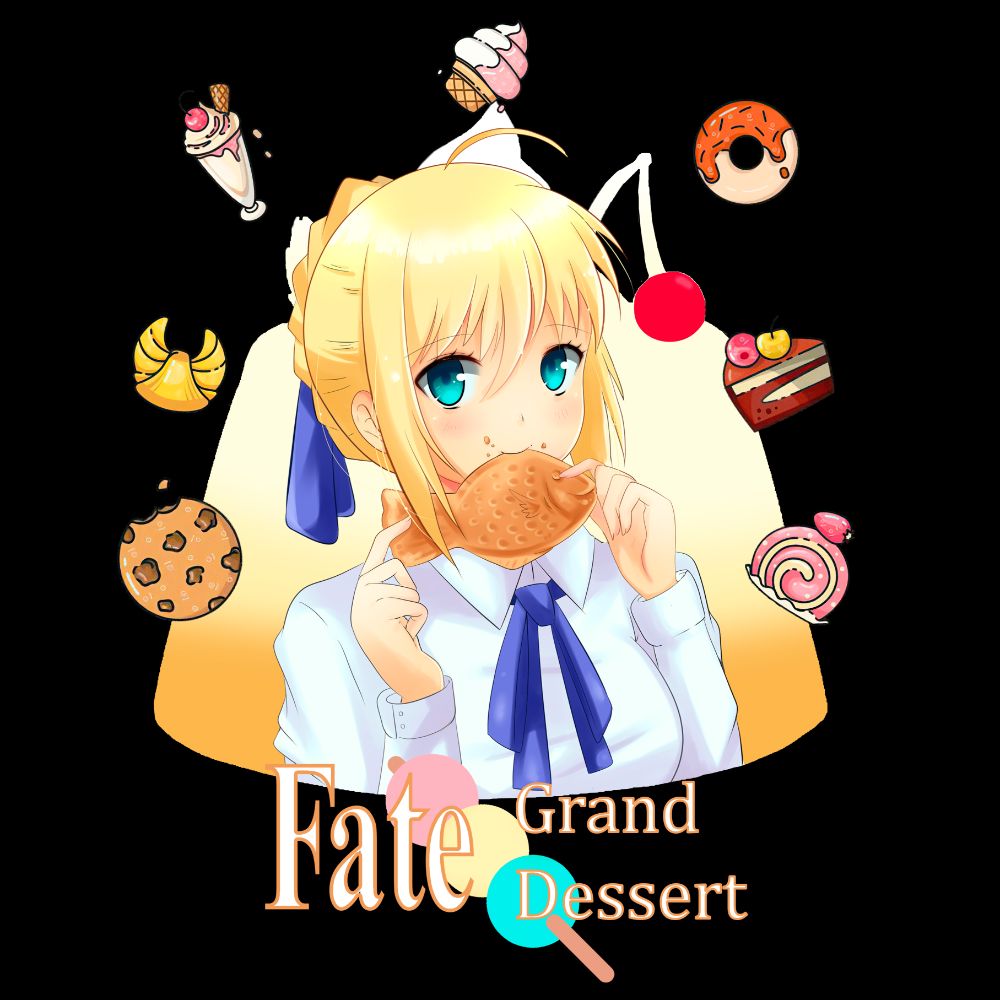 Camiseta Saber Fate Grand Dessert (art by us)