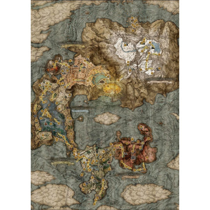 Poster mapa de Elden Ring