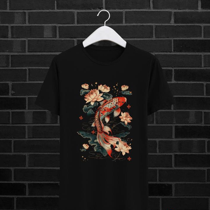 T-shirt Peixe Koi Japonês