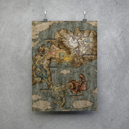 Poster mapa de Elden Ring