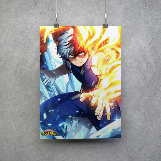 Poster de Shoto Todoroki Boku no Hero v2