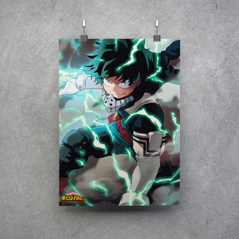 Póster Izuku Midoriya de Boku no Hero v2