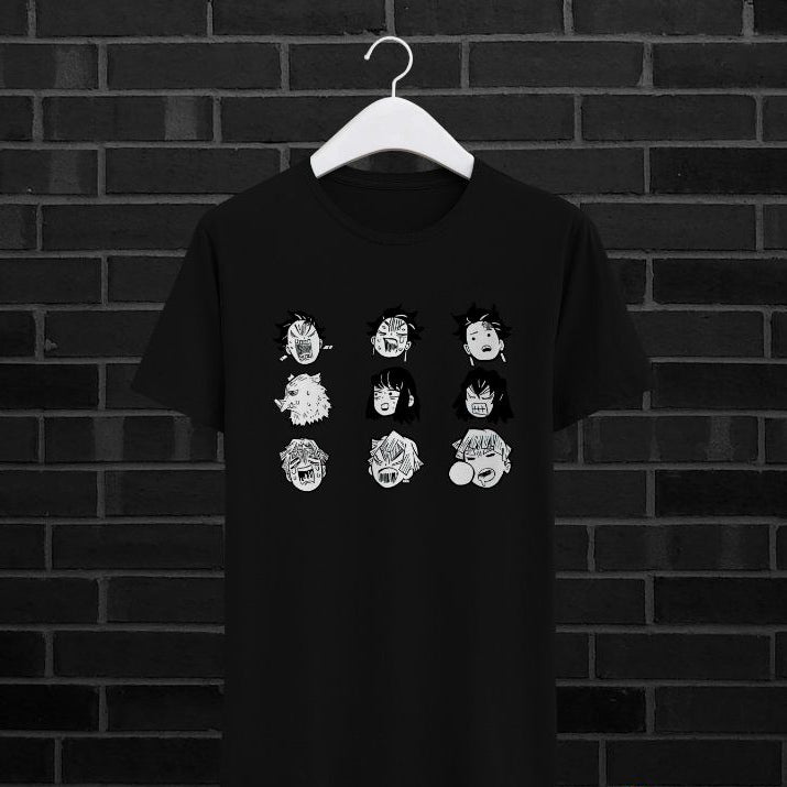 T-shirt Kimetsu no Yaiba 9 caras