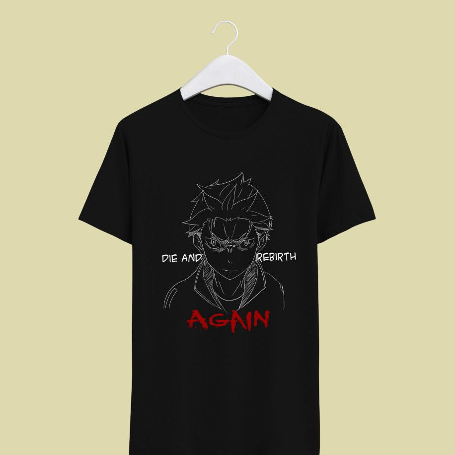 T-shirt "Dead and Rebirth Again" de Re:Zero (Art by Us)