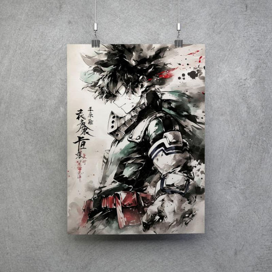 Poster Izuku Midoriya de Boku no Hero ver.3