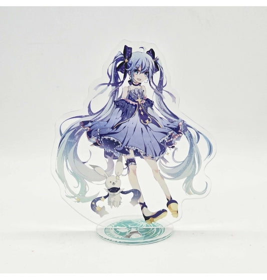 Figura Acrílica Hatsune Miku Snow Edition (Foil)