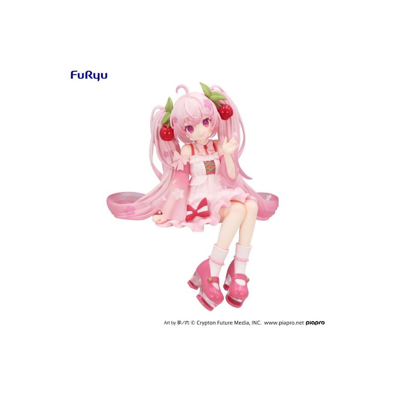 Figura Sakura Miku 2025 - FuRyu - Edição Primavera em Vaso