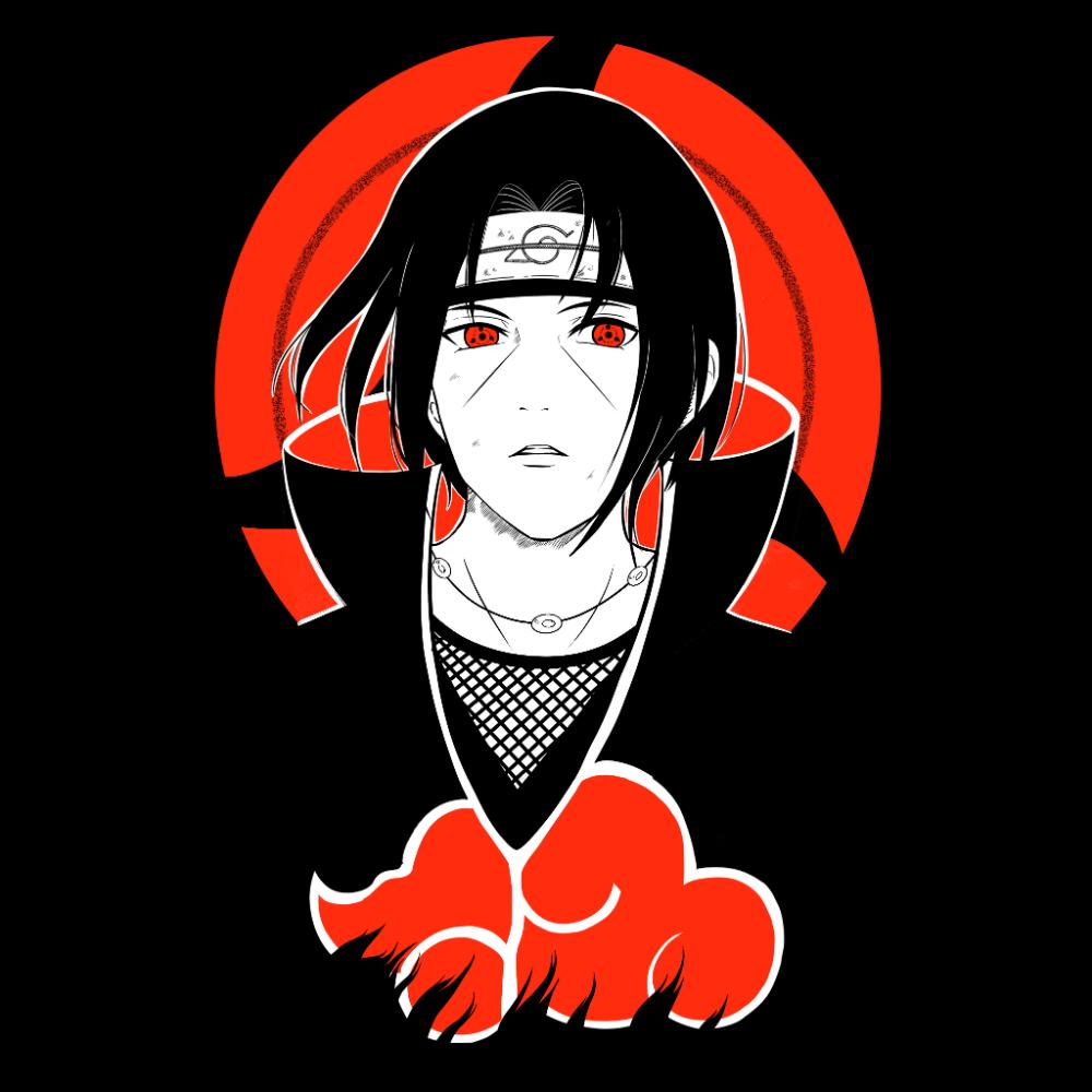 Camiseta Itachi ver 2 de Naruto (Art By Us)