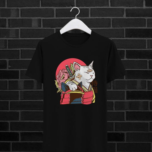 Camiseta Gato Samurai