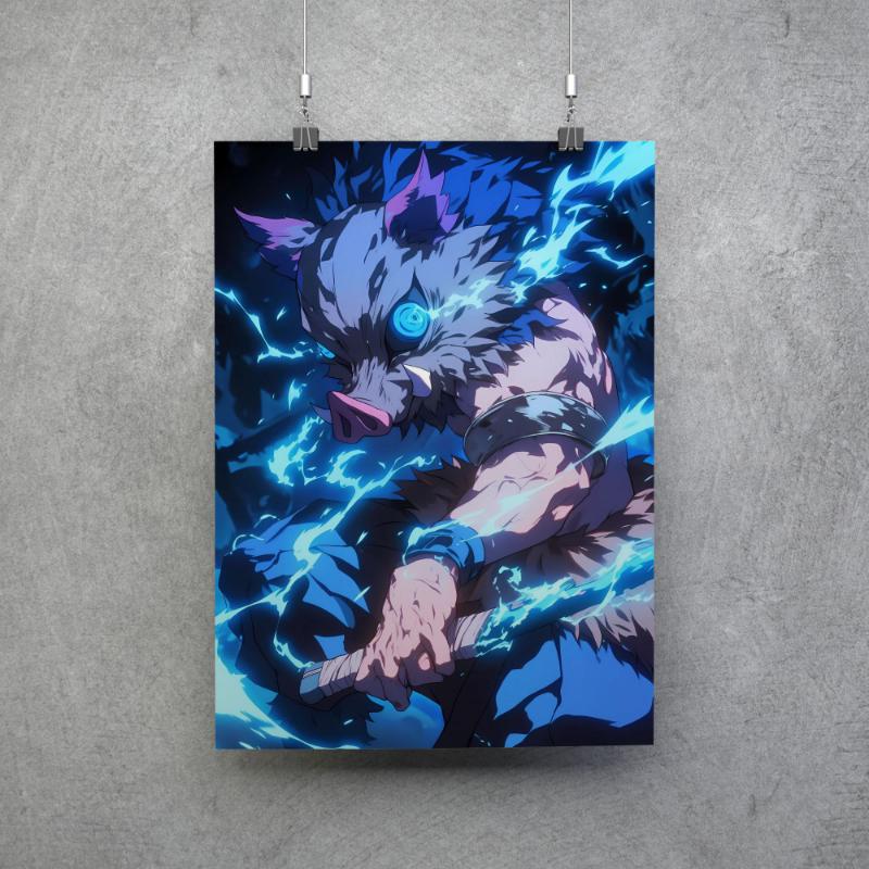 Poster Inosuke Hashibira Kimetsu no Yaiba ver.3