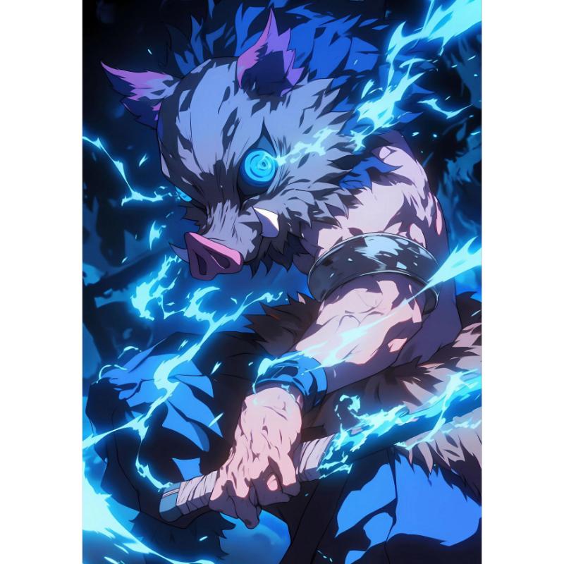 Poster Inosuke Hashibira Kimetsu no Yaiba ver.3