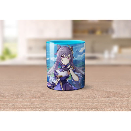 Caneca Keqing de Genshin Impact