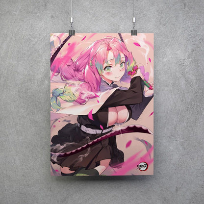 Poster Mitsuri de Kimetsu no yaiba