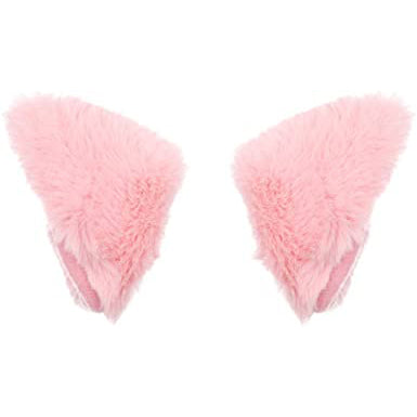 Pinza Pelo Oreja Gato Rosa Neko