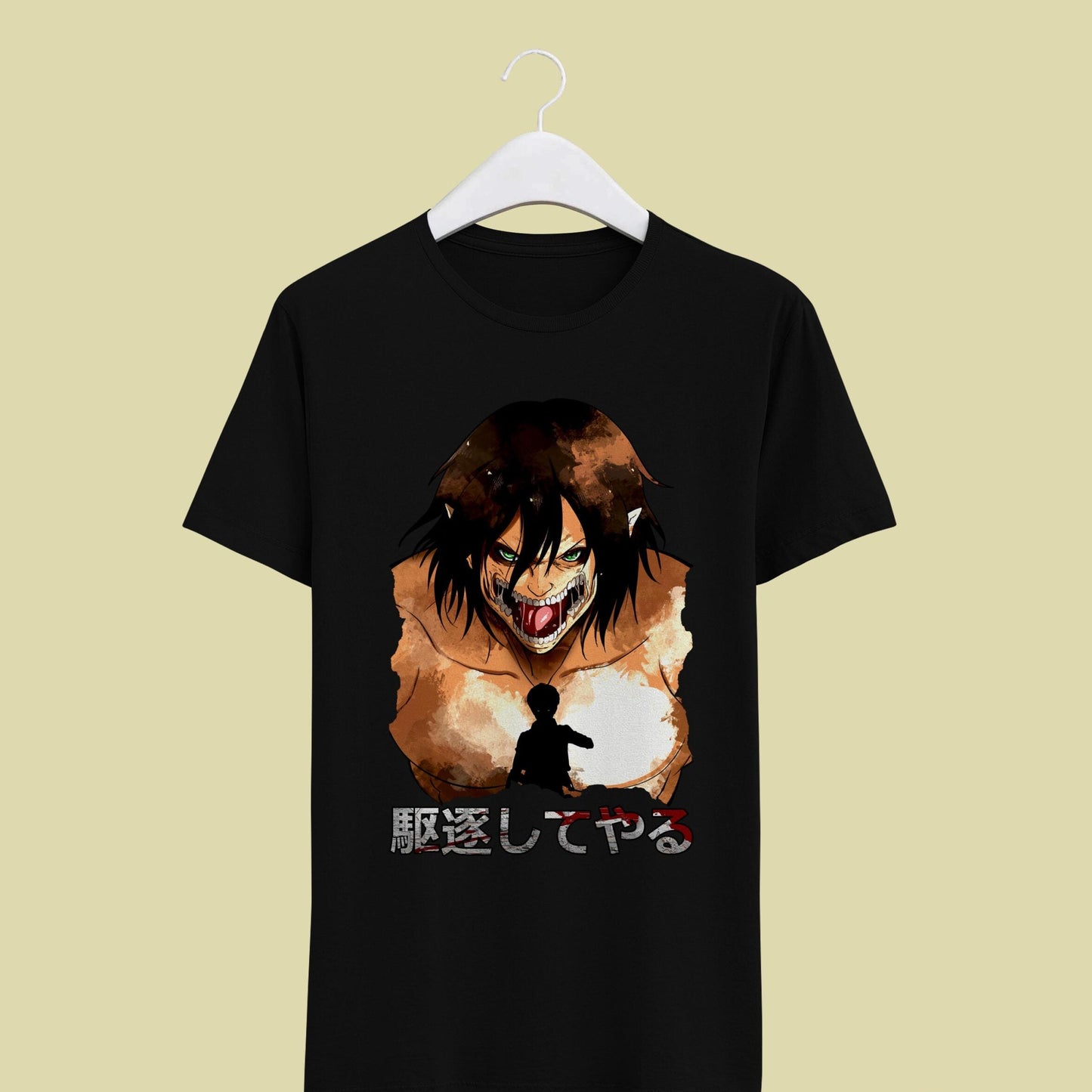 T-shirt Eren "Vou exterminá-los a todos" de Shingeki no Kyojin