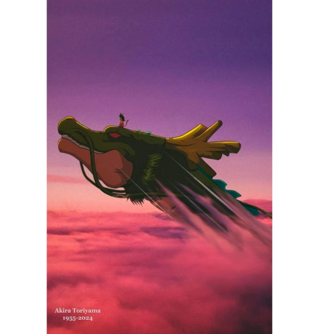 Poster de Son Goku Dragon Ball Tributo a Akira Toriyama