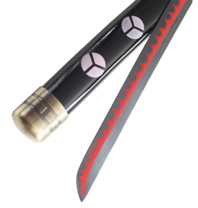 Réplica en PVC Katana Sushui Zoro One Piece con iluminación LED en Rojo