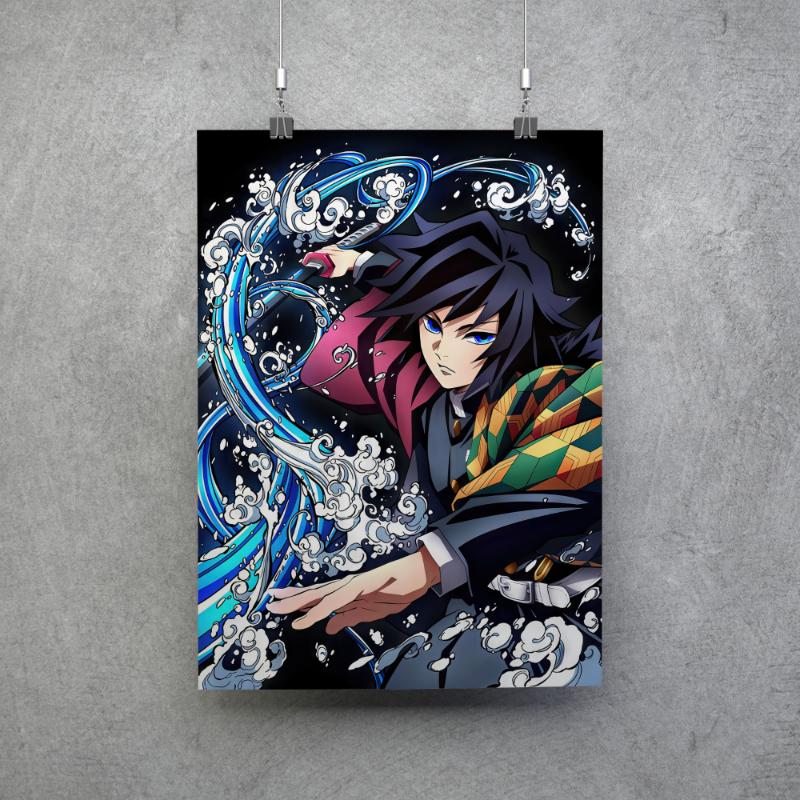 Poster Giyu Tomioka de Kimetsu no yaiba ver.2