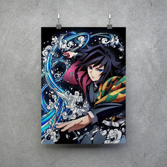 Poster Giyu Tomioka de Kimetsu no yaiba ver.2