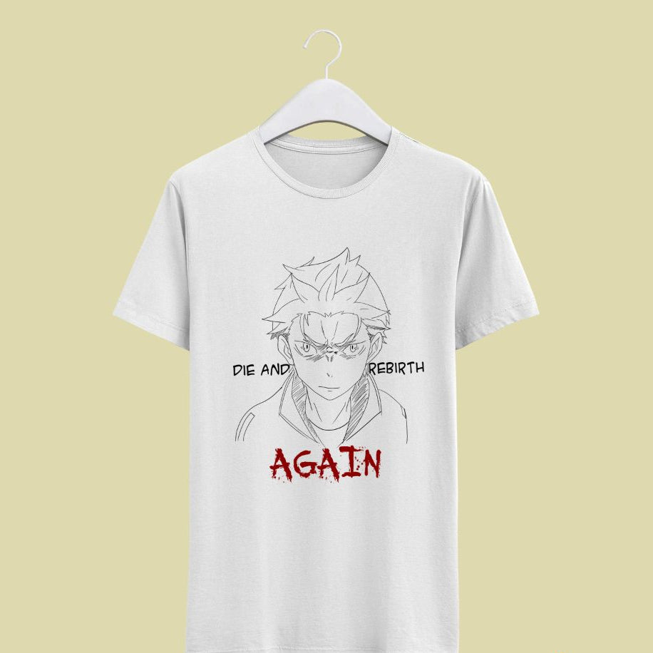 T-shirt "Dead and Rebirth Again" de Re:Zero (Art by Us)