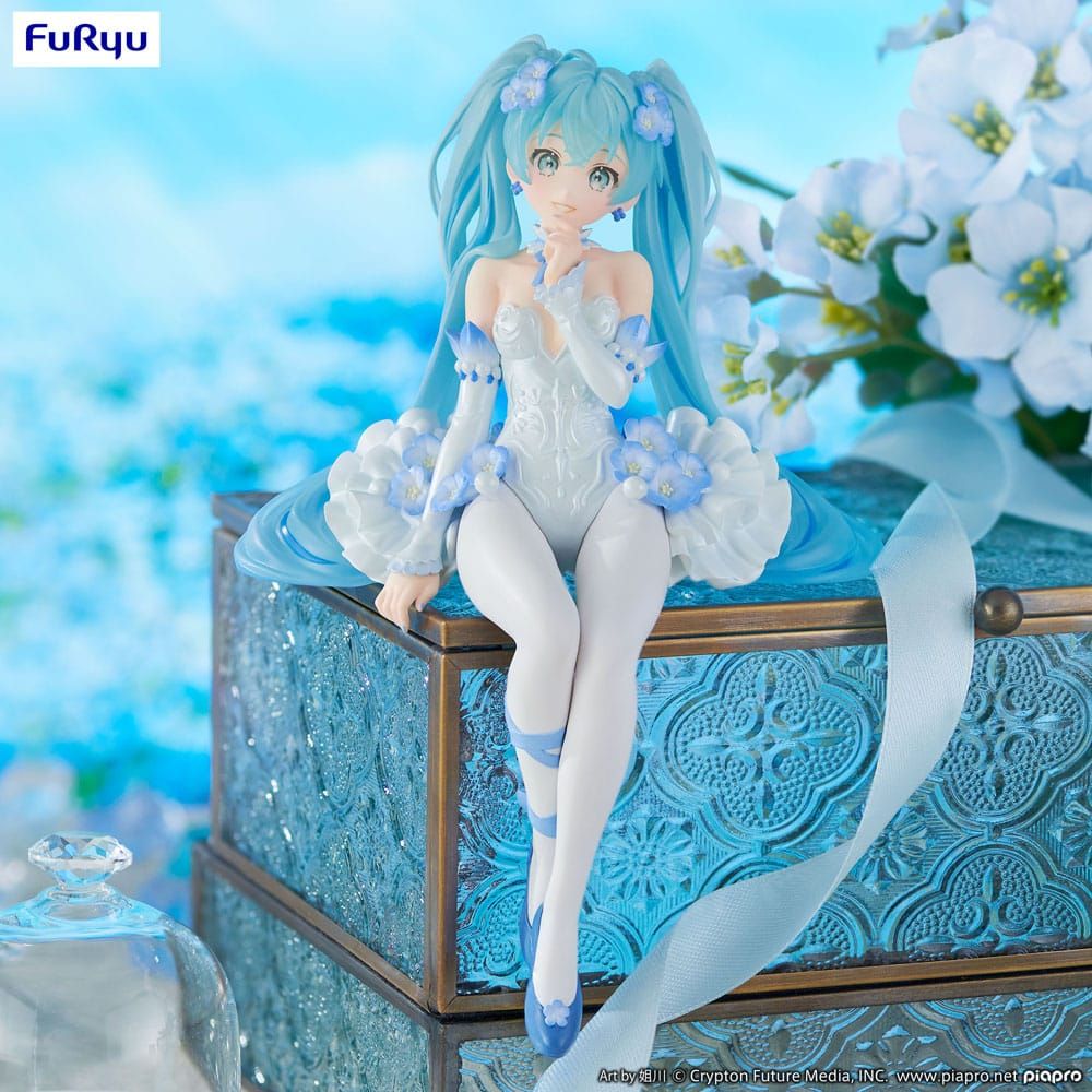 Figura Hatsune Miku Estatua PVC Noodle Stopper Miku Flower Fairy Nemophila - Furyu
