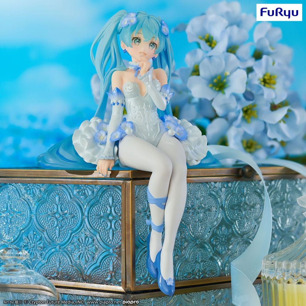 Figura Hatsune Miku Estatua PVC Noodle Stopper Miku Flower Fairy Nemophila - Furyu