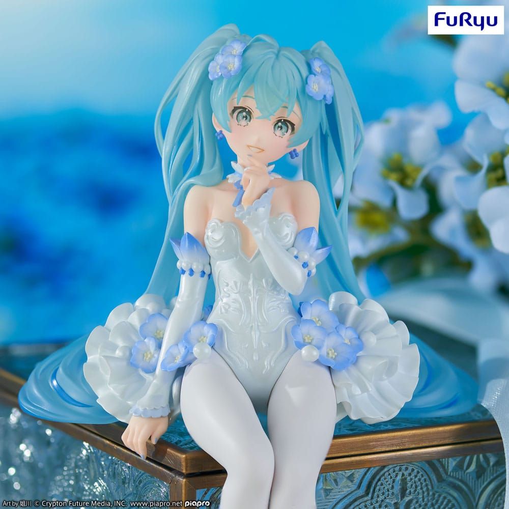 Figura Hatsune Miku Estatua PVC Noodle Stopper Miku Flower Fairy Nemophila - Furyu