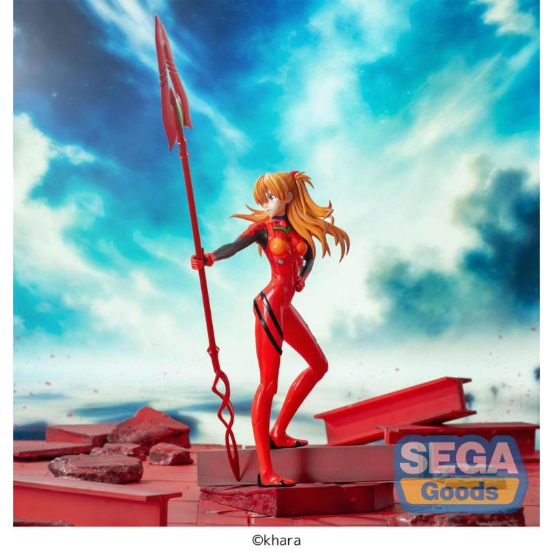 Figura Evangelion: 3.0+1.0 Thrice Upon a Time Estatua Luminasta PVC Asuka Shikinami Langley x Spear of Longinus 20 cm Sega
