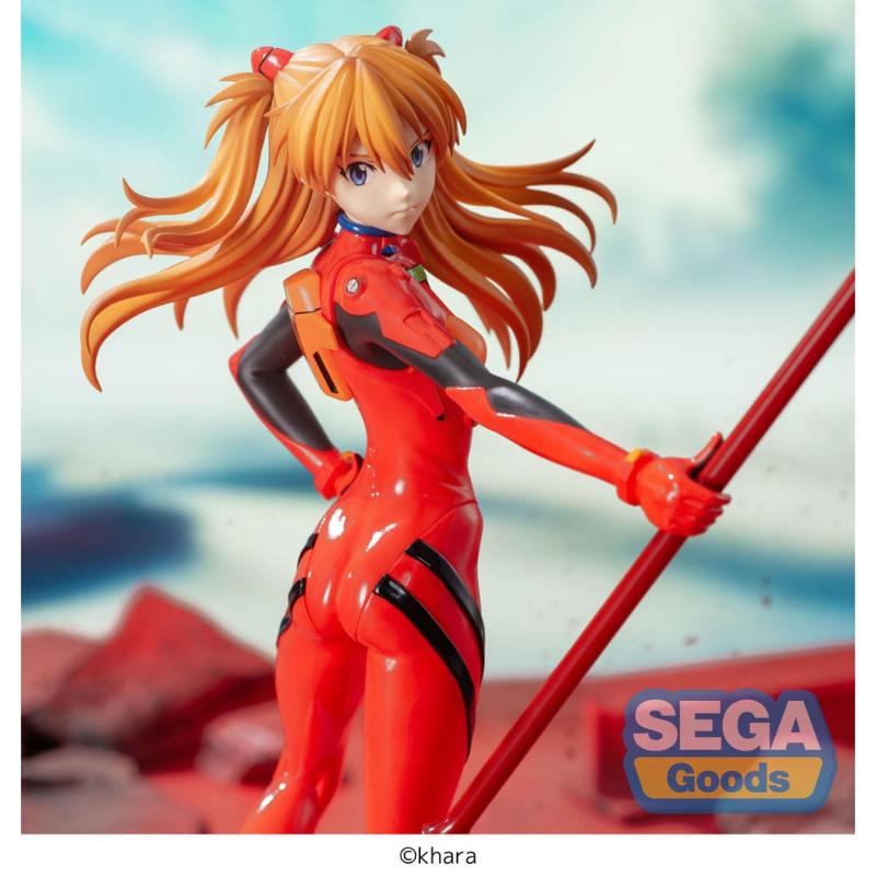 Figura Evangelion: 3.0+1.0 Thrice Upon a Time Estatua Luminasta PVC Asuka Shikinami Langley x Spear of Longinus 20 cm Sega