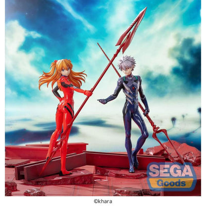 Figura Evangelion: 3.0+1.0 Thrice Upon a Time Estatua Luminasta PVC Asuka Shikinami Langley x Spear of Longinus 20 cm Sega