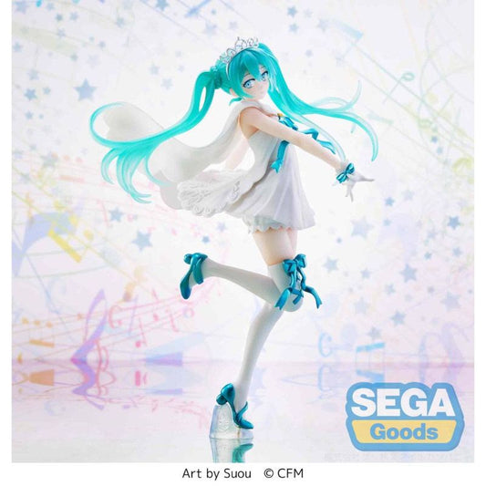 Figura Hatsune Miku Série Estátua PVC SPM Hatsune Miku 15th Anniversary SUOU Ver. - Sega