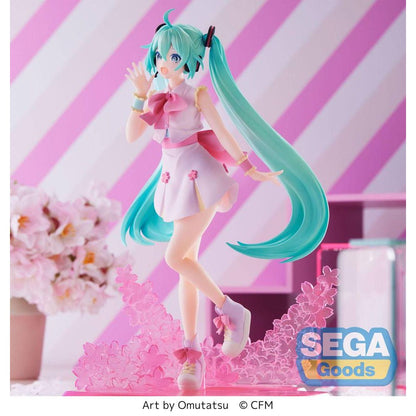 Figura de Hatsune Miku Estatua PVC Luminasta Sakura Miku Omutatsu Ver. - SEGA